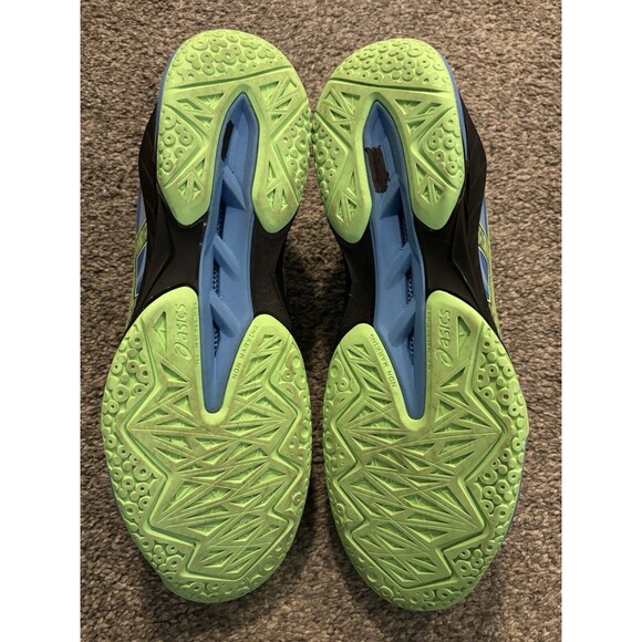 ASICS BLAST FF 3 Size 13 Waterscape/Lime Burst Handball Shoes - Picture 6 of 9